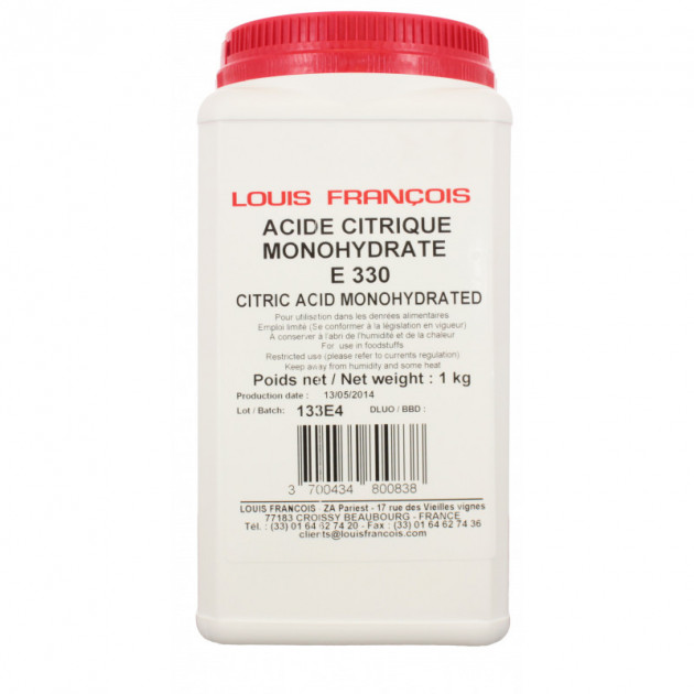 Ácido Cítrico 1 kg E330 Louis François