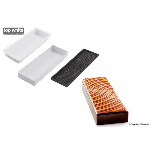 Molde silicona rectangular 1 300 ml Canto de sirenas SilikoMart Professional 