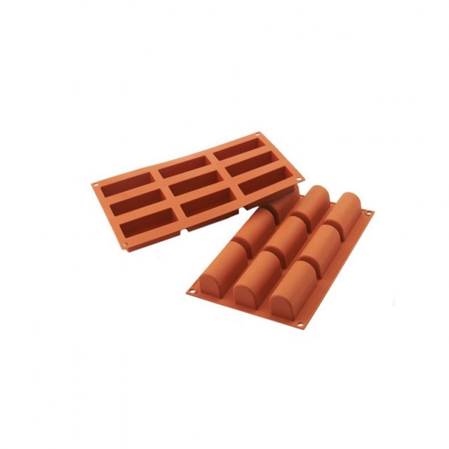 Molde silicona 9 mini tronquitos de Navidad 83 ml SilikoMart 
