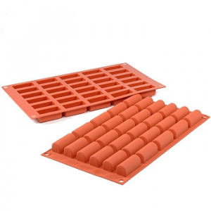 Molde silicona 30 mini tronquitos de Navidad 14 ml SilikoMart