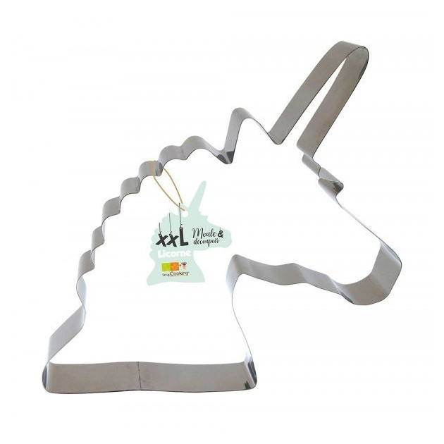 Aro para Tartas Unicornio XXL Acero Inoxidable ScrapCooking 