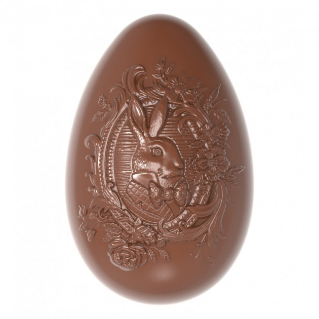 Molde huevo de pascua conejo 86,5 mm(x6) Chocolate World 
