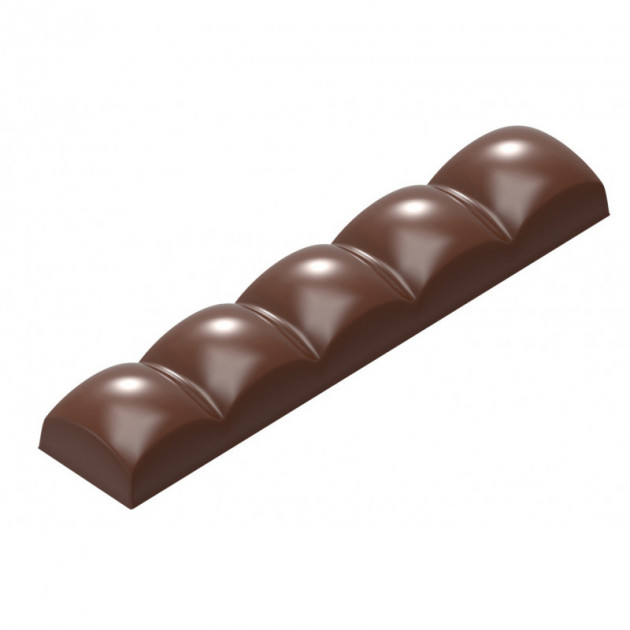 Molde para chocolate barra cuadrados abombados 117 mm (x8) Chocolate World 