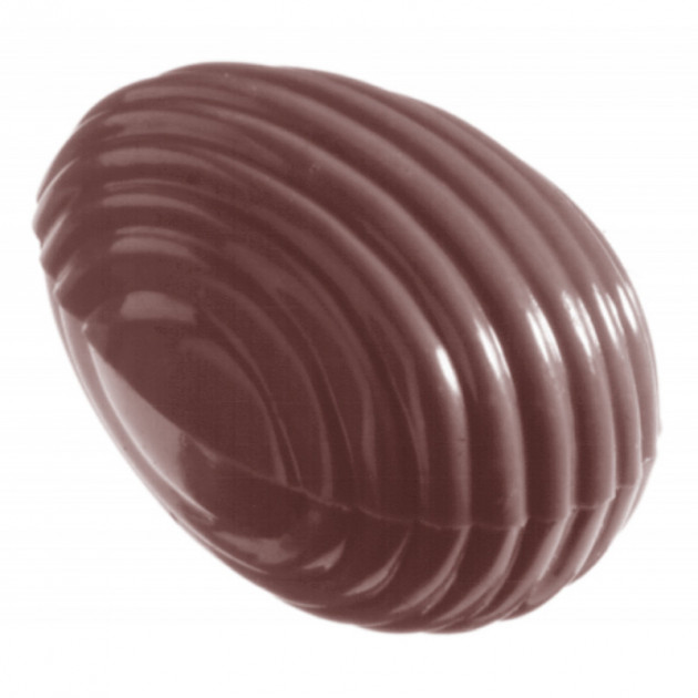 Molde huevo de chocolate rayado 3,2 cm (x32) Chocolate World 