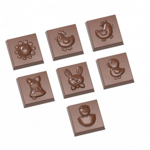 Molde figuras chocolate pascua 3,1 cm (x21) Chocolate World