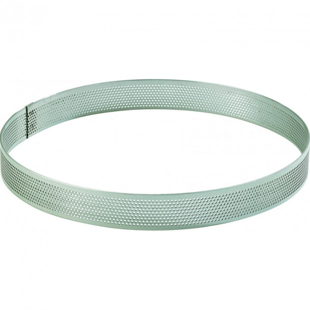 Aro para tartas perforado Ø8 cm x 2 cm de altura Mallard 