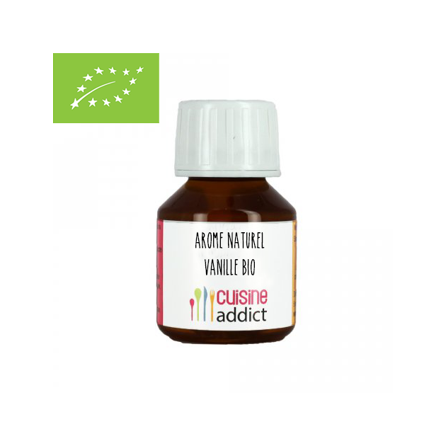 Aroma Alimentario Orgánico de Vainilla 58 ml Cuisineaddict