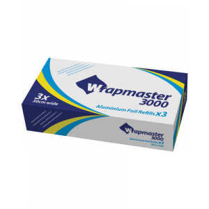 Papel de Aluminio 200 m para Dispensador Wrapmaster 3000 (x3)