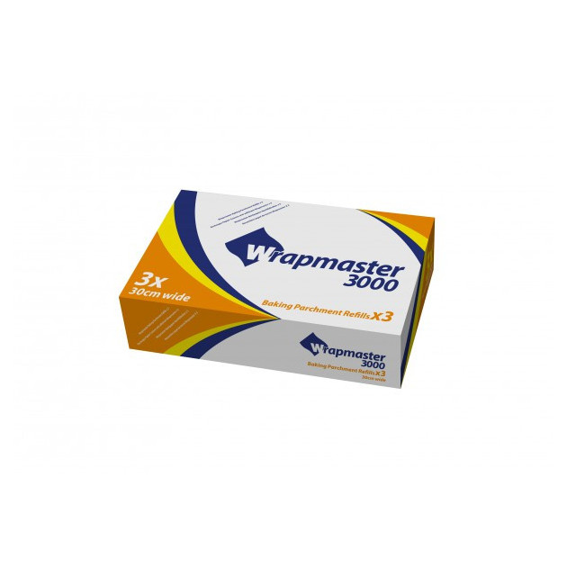 Papel de Horno 50 m para Dispensador Wrapmaster 3000 (x3) 