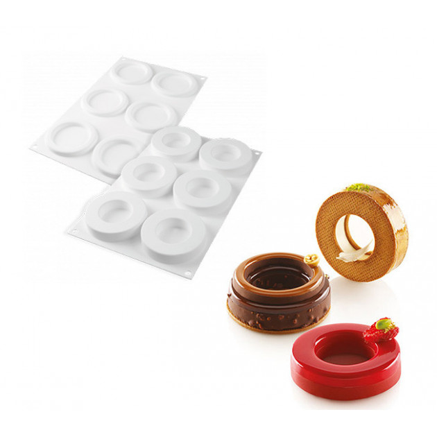 Molde silicona Ring (x6) 79 ml SilikoMart Professional 
