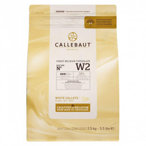 Chocolate blanco de cobertura 28% W2 2,5 kg Callebaut
