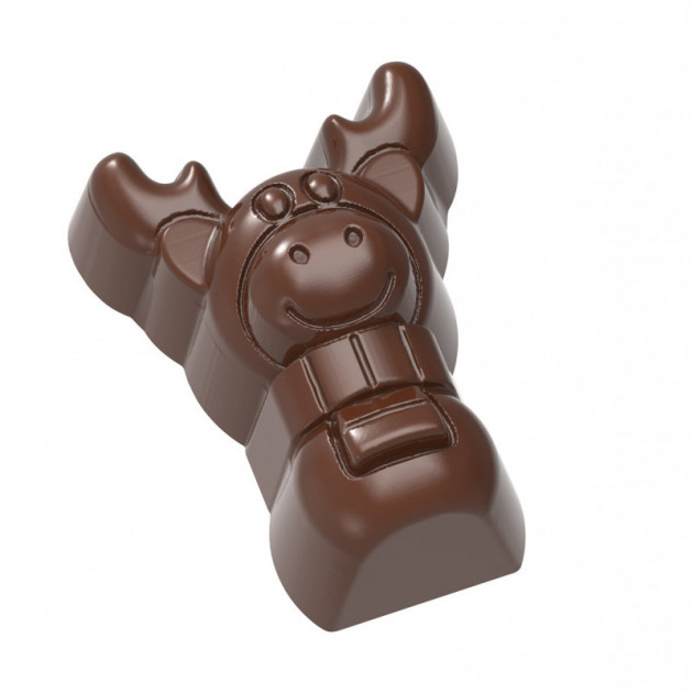 Molde bombones reno Rudolph 3,9 cm (x18) Chocolate World 