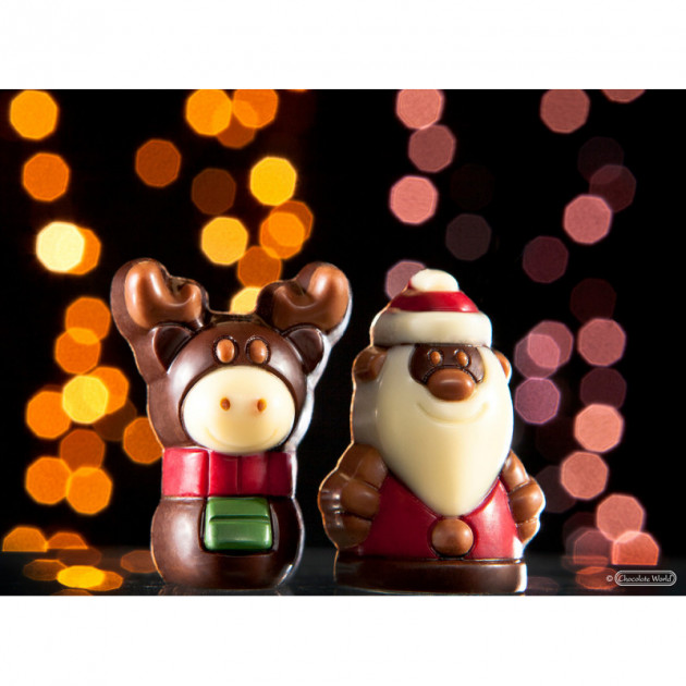 Molde para chocolate navideños