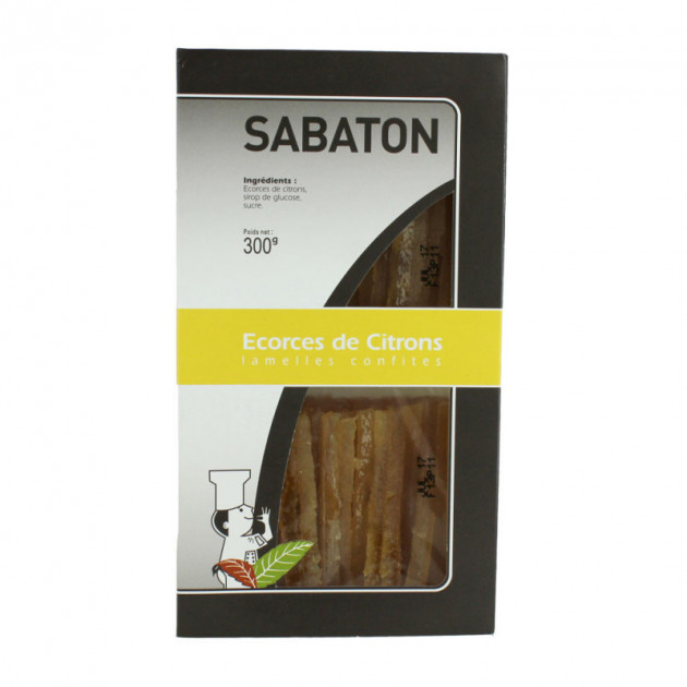 Cáscaras de Limón Confitadas en Tiras 150g (X2) Sabaton 