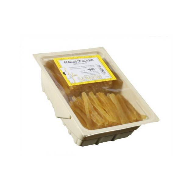 Cáscaras de Limón Confitadas en Tiras 1kg Sabaton