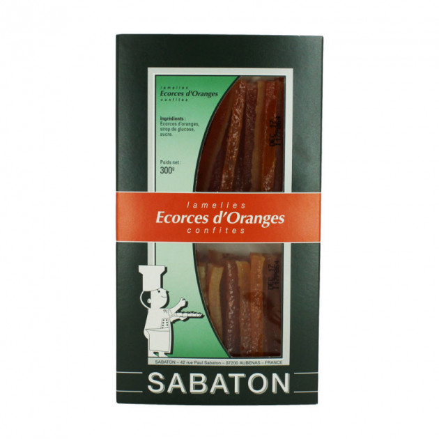 Cáscaras de Naranja Confitadas en Tiras 150g (x2) Sabaton