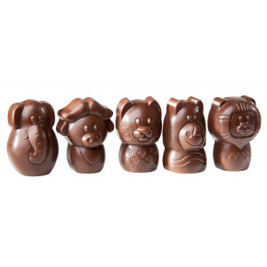 Molde bombones animales de la sabana 38,5 mm (x15) Chocolate World