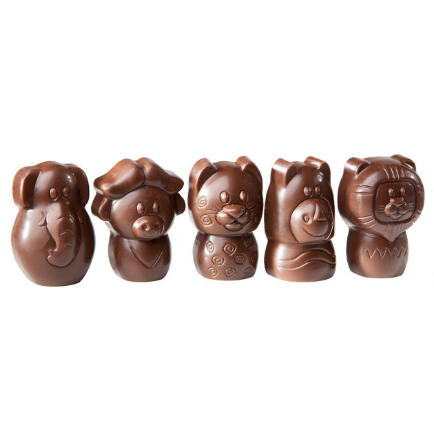 Molde bombones animales de la sabana 38,5 mm (x15) Chocolate World 