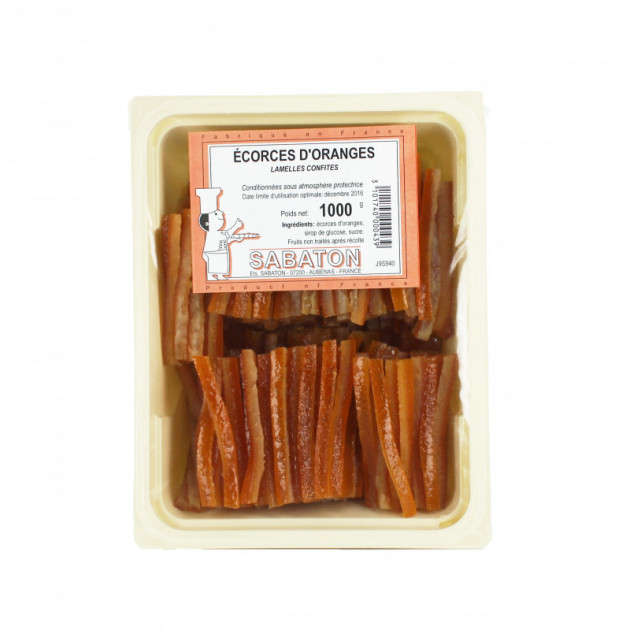 Cáscara de Naranja Confitada 1kg Sabaton
