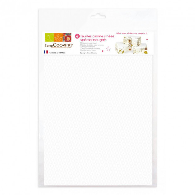 Obleas para Turrones 21 x 29,7 cm (X6) Scrapcooking 