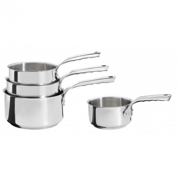 Juego de Cazos Inducción Acero Inoxidable Ø 14-16-18-20 cm Milady de Buyer