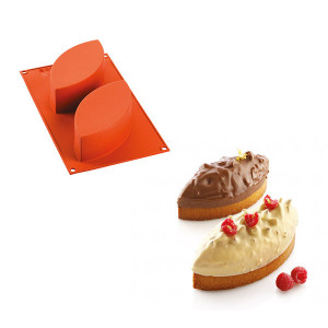 Molde cake silicona (x2) Michalak 170 x 80 x 50 mm de altura SilikoMart Professional