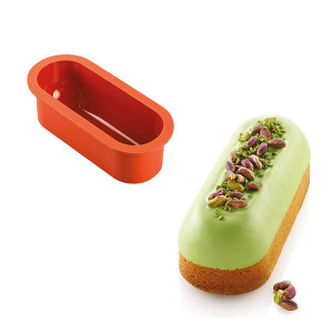 Molde de silicona bizcocho Hermé 190 x 70 x 57 mm de altura SilikoMart profesional