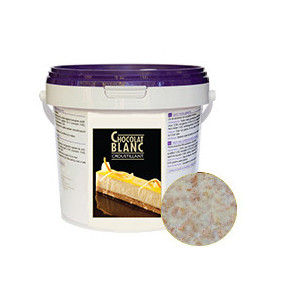 Crujiente de chocolate blanco 1kg Unipâtis