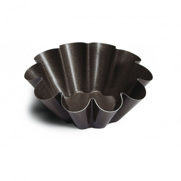 Molde brioche 10 lados 7,5 cm x 3 cm de altura antiadherente Gobel 