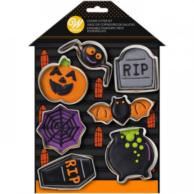 Cortadores de Galletas Figuras Halloween (x7) Wilton 