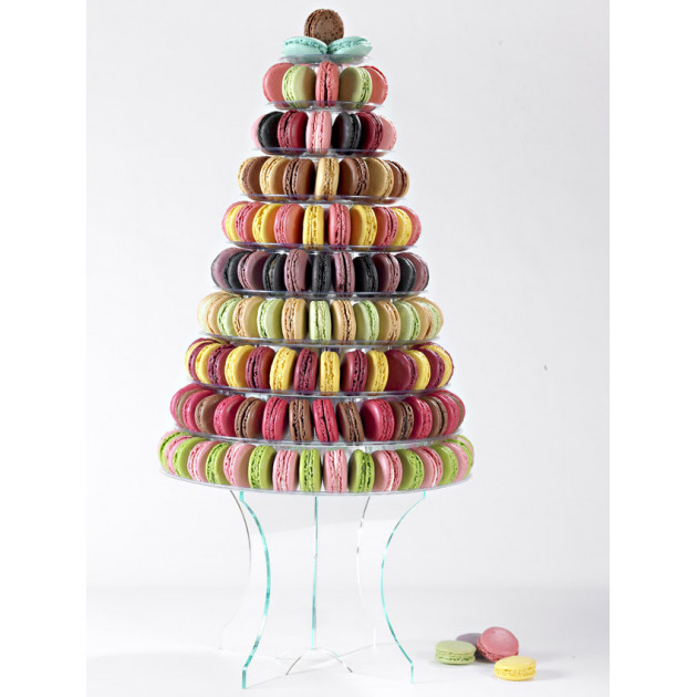 Pirámide para macaron 10 platos amovibles 