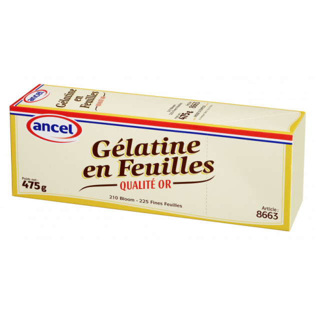 Gelatina Laminadas calidad oro 210 blooms Ancel