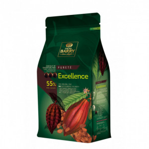 Chocolate de Cobertura Negro Excellence 55 % 5 kg Cacao Barry