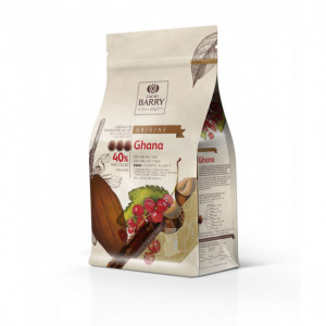 Chocolate con Leche Origen Ghana 40,5% 1 kg Cacao Barry