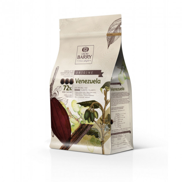 Chocolate de Cobertura Negro Origine Venezuela 72% 1 kg 