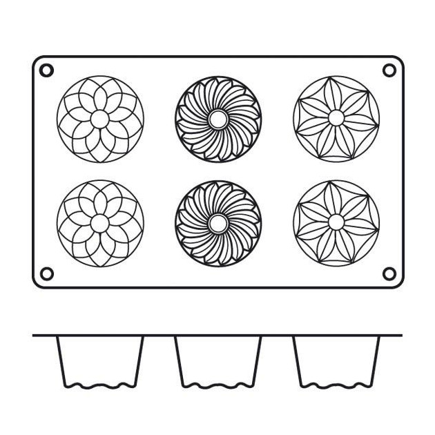  Molde silicona horno 