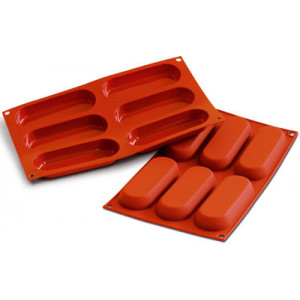 Molde de Silicona Savoiardo 13 x 5 cm x H 1,8 cm SilikoMart