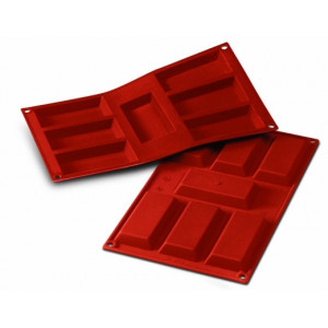 Molde financier silicona 9,5 x 4,5 x 1,2 cm de altura SilikoMart