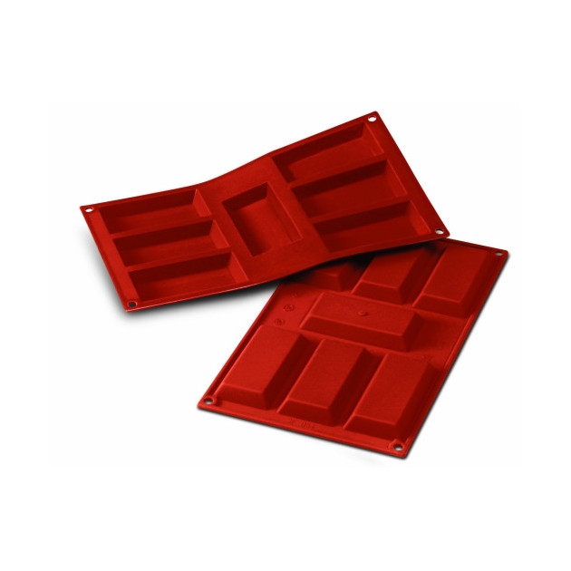 Molde financier silicona 9,5 x 4,5 x 1,2 cm de altura SilikoMart 