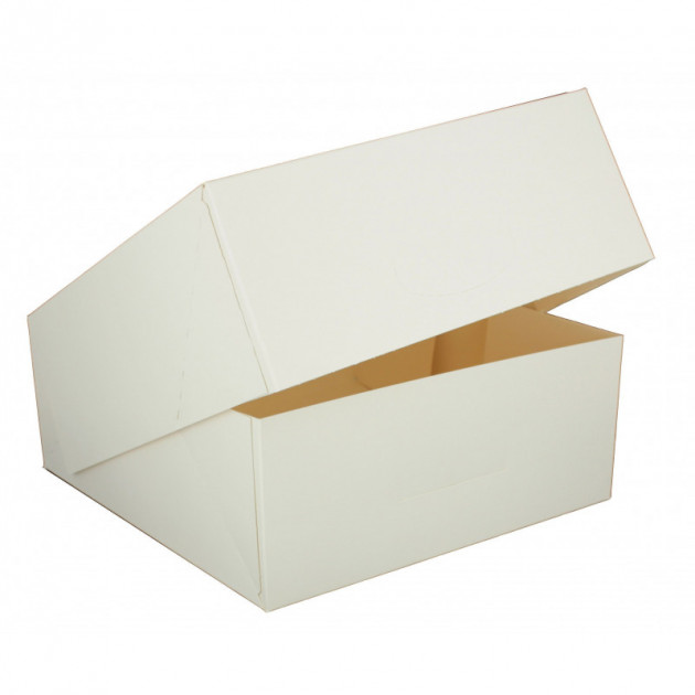 Cajas para tartas blancas- 25 x 8 cm de altura (x50) 