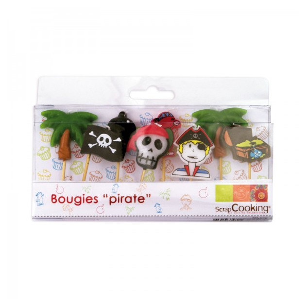 Velas Cumpleaños Pirata (x8) ScrapCooking 