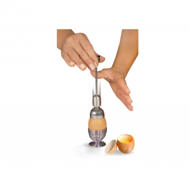 Modo de empleo del casca huevos