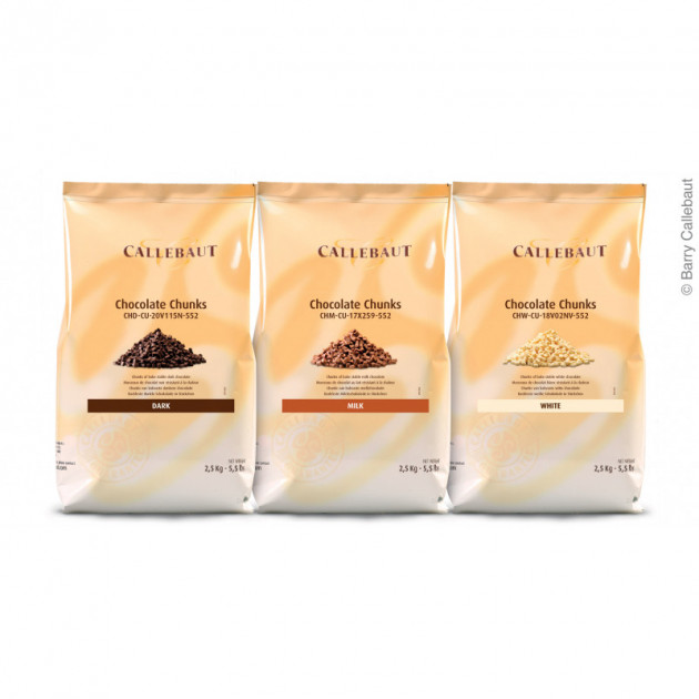 Chispas de chocolate negro resistentes al calor