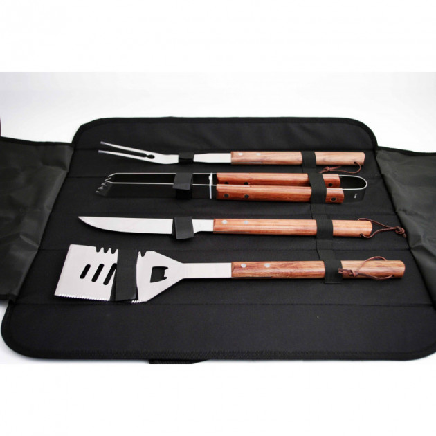 Kit Barbacoa con Estuche 4 Piezas Déglon 