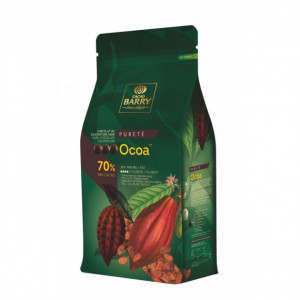 Chocolate de Cobertura Negro Ocoa 70% 5 kg Cacao Barry