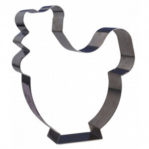 Cortador de Galletas Acero Inoxidable Gallina 9,5 x 9 cm x H 3 cm Gobel