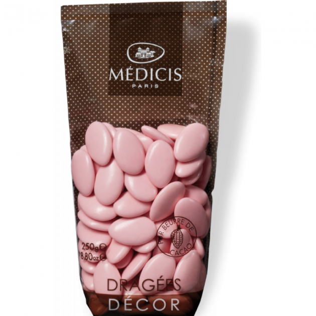 Peladillas de Chocolate Rosa 250g Médicis 