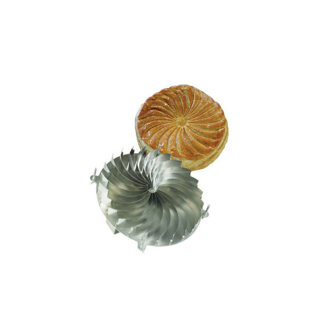 Cortador de Galette des Rois Espiral de Acero Inoxidable 28 cm 