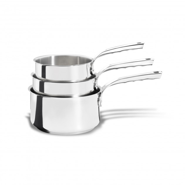 Juego de Cazos Inducción Acero Inoxidable Ø 16-18-20 cm Milady de Buyer
