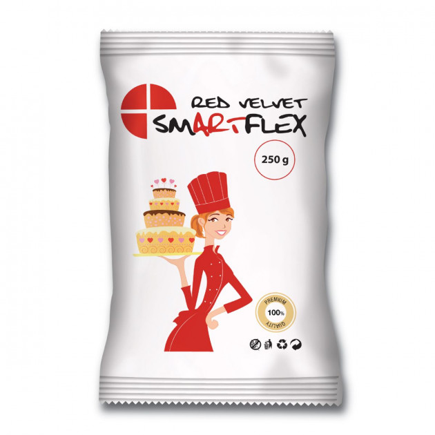 Fondant Rojo Red Velvet 250 g Smartflex